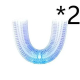 U-shaped waterproof toothbrush head with dual-sided bristles for ultimate protection in wet conditions