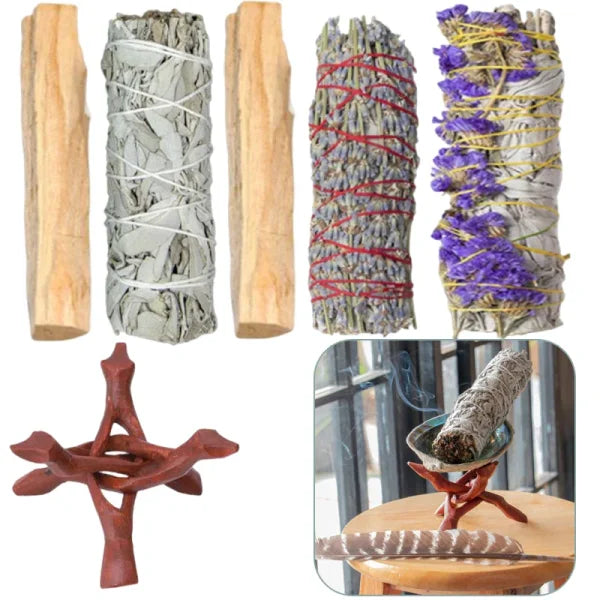 White Sage Bundles for Spiritual Meditation and Energy Cleansing - Himpall
