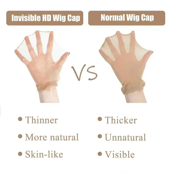 Wholesale HD Wig Caps Stretchy Lace Hair Nets Weave in Light Brown