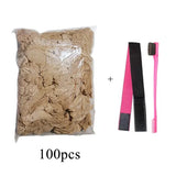 Wholesale HD Wig Caps Stretchy Lace Hair Nets Weave in Light Brown - 100pcs