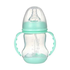 Wide-Caliber Anti-Colic Baby Bottle with Handle and Straw - Himpall