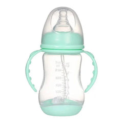 Wide-Caliber Anti-Colic Baby Bottle with Handle and Straw - Himpall
