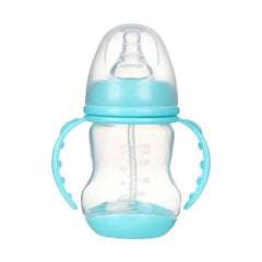 Wide-Caliber Anti-Colic Baby Bottle with Handle and Straw - Himpall