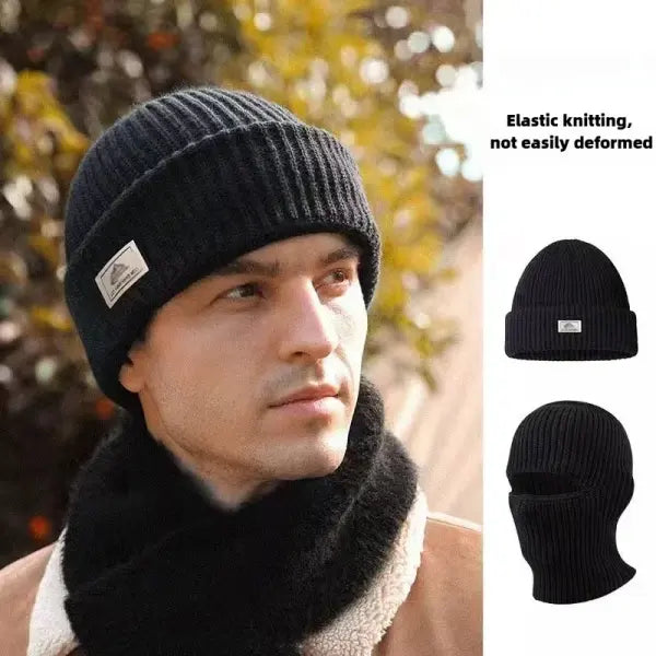 Arthmix 2 in1 Mask Beanies Knitted Balaclava Winter Ski Bonnet