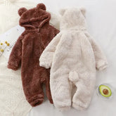 Winter Baby Romper – Cute Cartoon Bear Pajamas Jumpsuit for Infant Boys & Girls (0–24 Months)