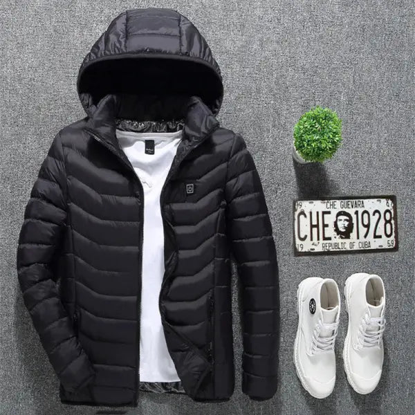 Winter Heated Jacket – USB Electric Heating Vest Thermal Cotton Zip-Up Coat - Jackets