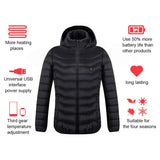 Winter Heated Jacket – USB Electric Heating Vest Thermal Cotton Zip-Up Coat - Jackets