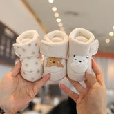 Winter Baby Booties – Cute Cartoon Soft-Sole Non-Slip Shoes for Infant Boys & Girls First Walkers