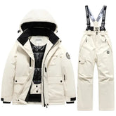 Winter Ski Two Piece Set Polyester Warm Waterproof Kids Gear