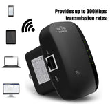 Wireless WiFi Repeater Signal Booster and Range Extender - Black AU