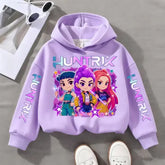 Zoey Witch Hunter Cosplay Costume – Purple Demon Hunter Hoodie for Women & Girls Halloween - Purple / 100