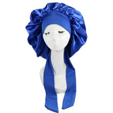 Women Satin Solid Sleeping Hat Night Sleep Cap Hair Care Bonnet Nightcap For Women Men Unisex Cap Bonnet De Nuit Shower