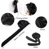 Women Satin Solid Sleeping Hat Night Sleep Cap Hair Care Bonnet Nightcap For Women Men Unisex Cap Bonnet De Nuit Shower
