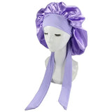 Women Satin Solid Sleeping Hat Night Sleep Cap Hair Care Bonnet Nightcap For Women Men Unisex Cap Bonnet De Nuit Shower
