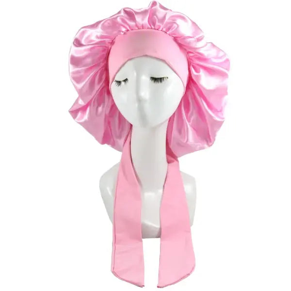 Women Satin Solid Sleeping Hat Night Sleep Cap Hair Care Bonnet Nightcap For Women Men Unisex Cap Bonnet De Nuit Shower