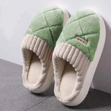 Women’s Indoor Winter Casual Home Slippers with Soft EVA Insole - WHITE / 40-41