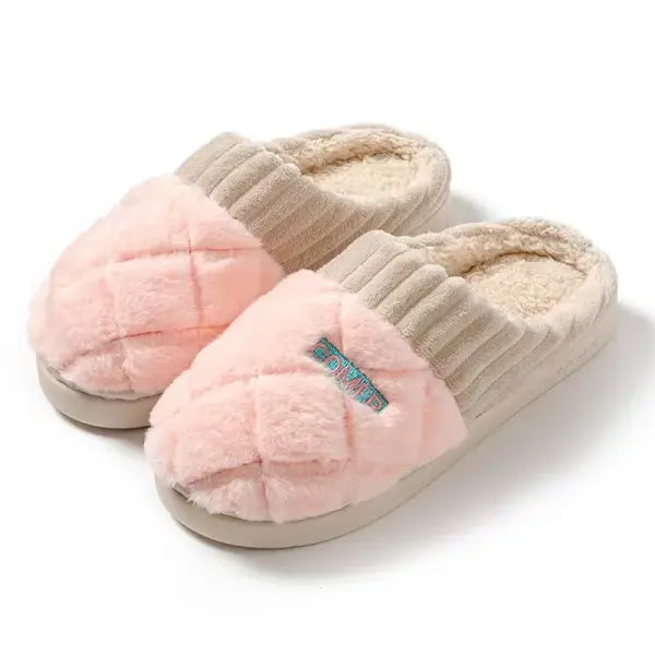 Women’s Indoor Winter Casual Home Slippers with Soft EVA Insole - WHITE / 40-41