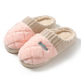 Women’s Indoor Winter Casual Home Slippers with Soft EVA Insole - WHITE / 40-41