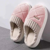 Women’s Indoor Winter Casual Home Slippers with Soft EVA Insole - WHITE / 40-41