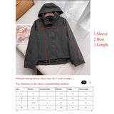 Women’s Casual Polyester Jacket with Hood Size Chart