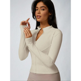 Womens Quick Dry Golf Jacket - Beige / M