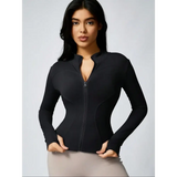 Womens Quick Dry Golf Jacket - black / S