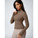 Womens Quick Dry Golf Jacket - Dark Khaki / XL