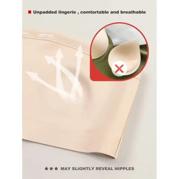 Seamless Strapless Three Quarters Bra - skin / B / M