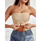 Seamless Strapless Three Quarters Bra - skin / B / M