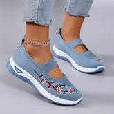 Women’s summer breathable mesh flat shoes women’s shoes casual sports shoes clearance free shipping - Blue / 41