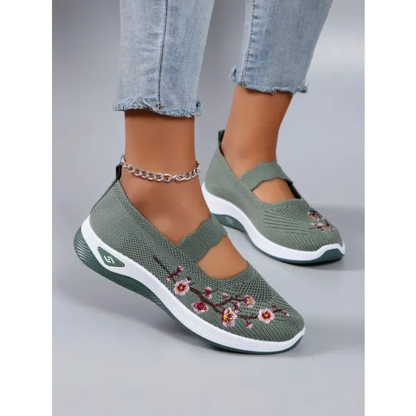 Women’s summer breathable mesh flat shoes women’s shoes casual sports shoes clearance free shipping - green / 41