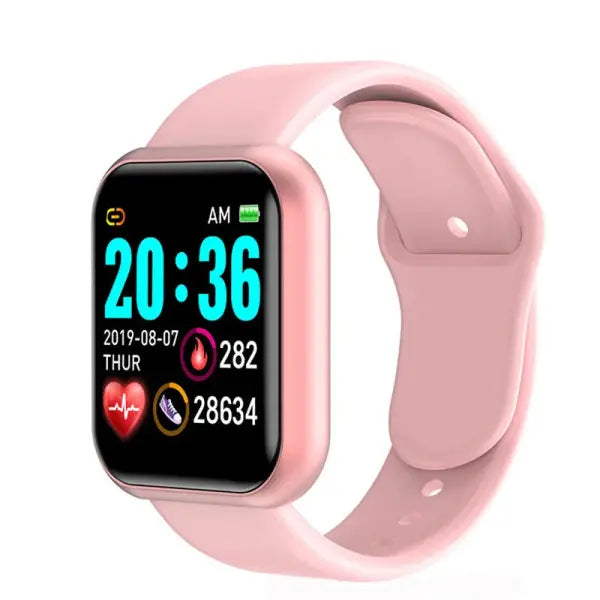 Y68 Smart Watch Men Women Heart Rate Oxygen Blood Pressure Monitoring Multi-Function Sleep Monitoring Smartwatch