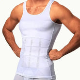 Men Body Shaper Compression Vest Knit Polyester Seamless Waist Trainer