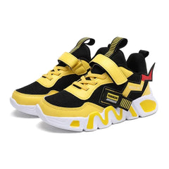 Yellow Kids Basketball Shoes Non-Slip Sneakers for Boys and Girls - Himpall