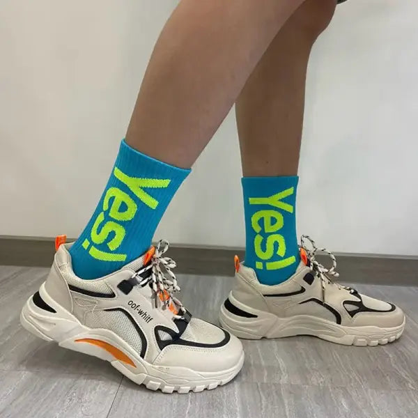 Men Casual Middle Tube Knit Crew High-concerned chemical Free Socks
