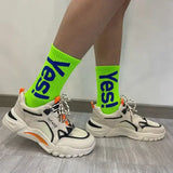 Men Casual Middle Tube Knit Crew High-concerned chemical Free Socks