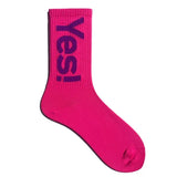 Men Casual Middle Tube Knit Crew High-concerned chemical Free Socks - Rose Red / 26 (38-42)