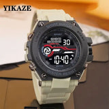 Men s Sports Watch LED Digital Alarm Clock Waterproof Silicone