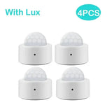 Zigbee Motion Detector for Advanced Smart Home Security - With Lux 4pcs