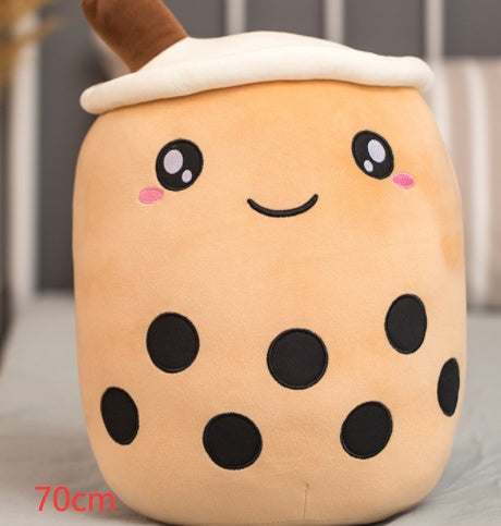 Cute Fruit Drink Plush Doll and Stuffed Animal Hugging Pillow - Brown / 70CM