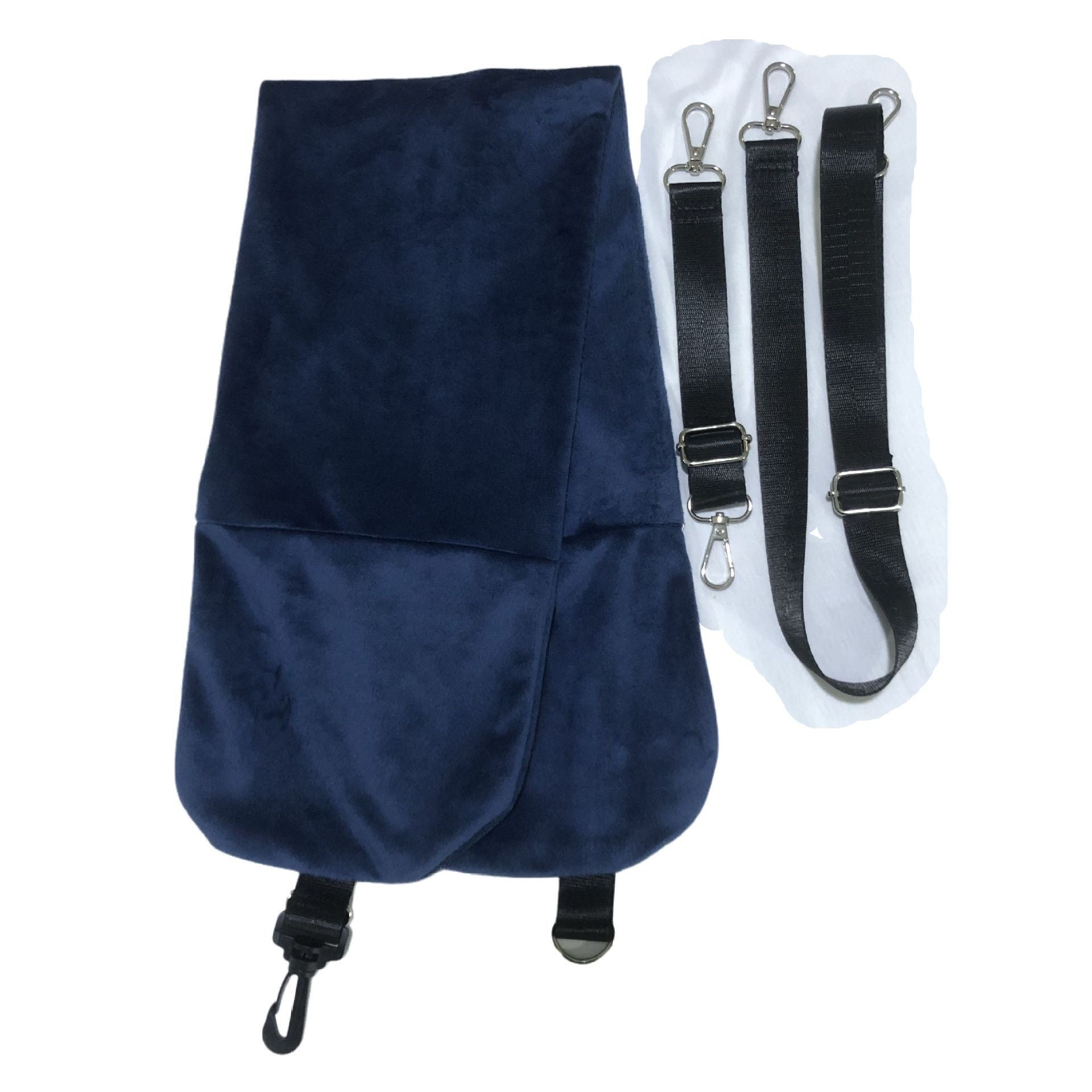 Long-Distance Airplane Portable U-Shaped Pillow - Navy Blue / 96x18