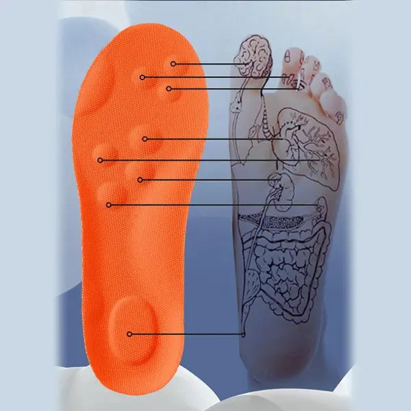 Latex Sport Insoles Arch Support Breathable Shock Absorption Shoe Pads