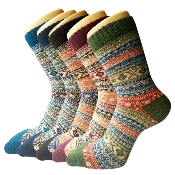 5 Pack Thick Women’s Autumn Winter Wool Socks