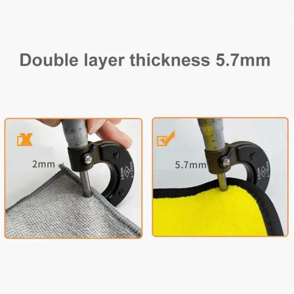 1/2/6pcs Microfiber Cleaning Towel Thicken Soft Drying Cloth Car Body Washing Towels Double Layer Clean Rags Car