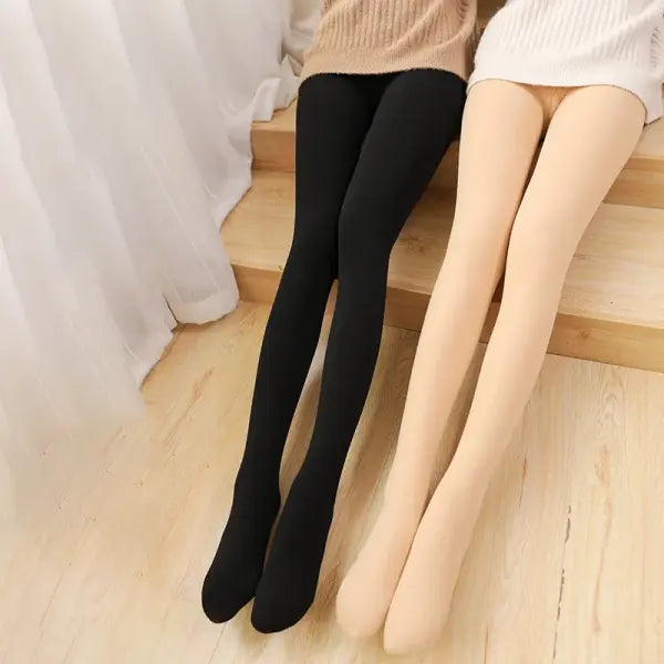 Women’s Fleece Lined Thermal Tights – Winter Pantyhose Black Polar Stockings (1–2pcs)