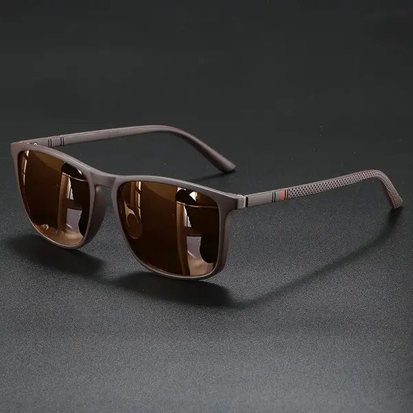 Vintage Polarized Sunglasses Polycarbonate Travel Driving - As Picture(1pc) 1