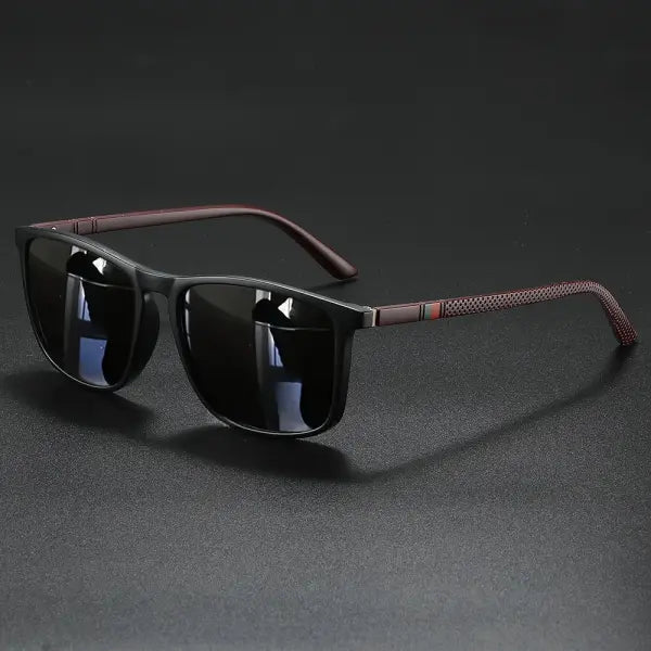 Vintage Polarized Sunglasses Polycarbonate Travel Driving - As Picture(1pc)