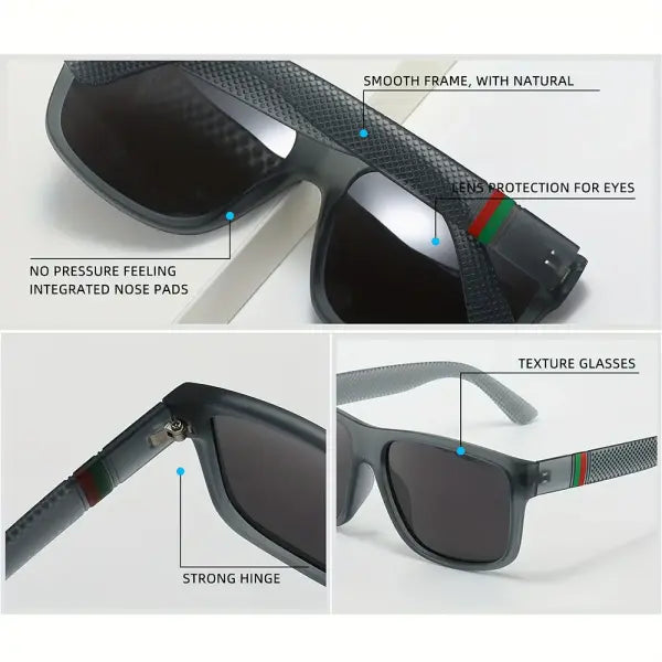 2pcs polarized sunglasses for men (polycarbonate) – fashionable eyewear type
