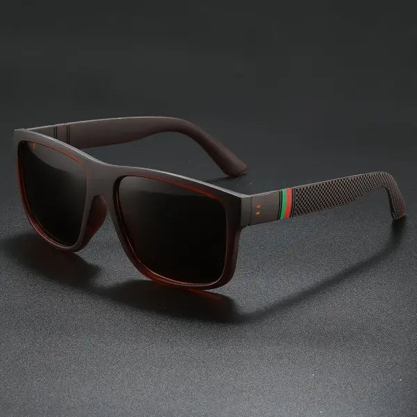 2pcs polarized sunglasses for men (polycarbonate) – fashionable eyewear type - Tea