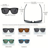 2pcs polarized sunglasses for men (polycarbonate) – fashionable eyewear type